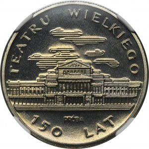 PRÓBA NIKIEL, 50 złotych 1983 150 Lat Teatru Wielkiego - NGC MS66