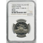 PRÓBA NIKIEL, 50 złotych 1983 150 Lat Teatru Wielkiego - NGC MS66