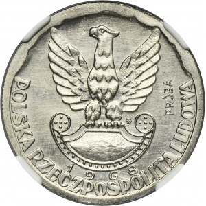 PRÓBA NIKIEL, 10 złotych 1968 XXV Lat Ludowego Wojska Polskiego - NGC MS64
