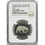 PRÓBA NIKIEL, 100 złotych 1983 Ochrona Środowiska Niedźwiedź - NGC PF67 ULTRA CAMEO