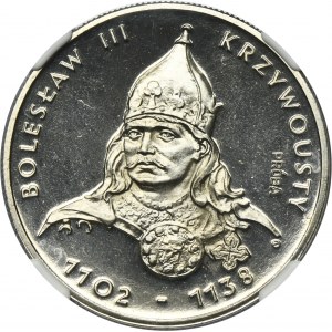 PRÓBA NIKIEL, 50 złotych 1982 Bolesław III Krzywousty - NGC PF68