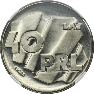 PRÓBA NIKIEL, 100 złotych 1984 40 Lat PRL - NGC MS68