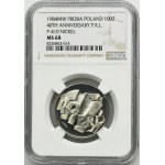 PRÓBA NIKIEL, 100 złotych 1984 40 Lat PRL - NGC MS68