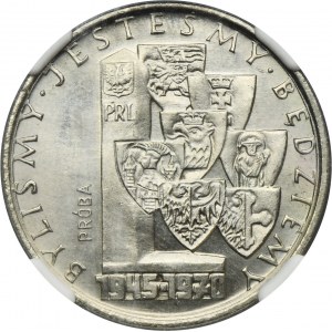 PRÓBA NIKIEL, 10 złotych 1970 Byliśmy-Jesteśmy-Będziemy - NGC MS66
