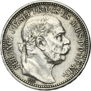 Hungary, Franz Josef I, 1 Corona Kremnitz 1915 KB
