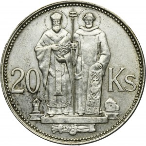 Slovakia, Autonomous republic, 20 Korun Kremnic 1941 - St. Cyril and St. Methodius