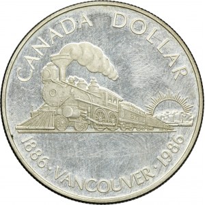 Canada, Elizabeth II, 1 Dollar Ottawa 1986 - Vancouver Centennial
