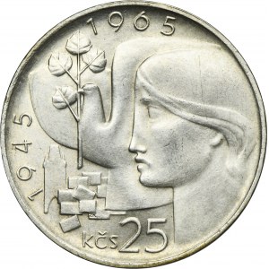 Czechoslovakia, 25 Korun Kremnitz 1965 - Czechoslovakia Liberation