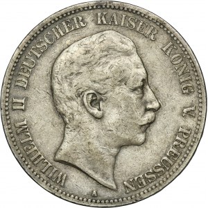 Germany, Kingdom of Prussia, Wilhelm II, 5 Mark Berlin 1900 A