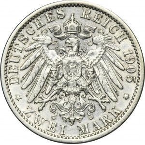 Germany, Kingdom of Prussia, Wilhelm II, 2 Mark Berlin 1905 A