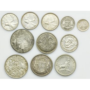 Set, Australia, Canada and Great Britain, George VI and Elizabeth II, Mix of Coins (11 pcs.)