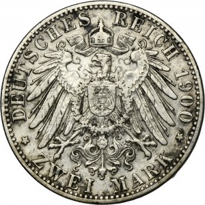 Germany, Bavaria, Otto, 2 Mark Munich 1900 D