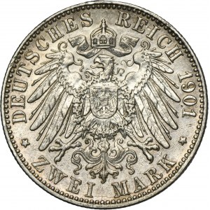 Germany, Kingdom of Prussia, Wilhelm II, 2 Mark Berlin 1901