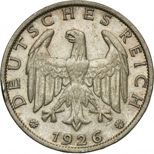 Germany, Weimar Republic, 1 Mark Berlin 1926 A