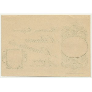 Kraków, Mleczarnia Postępowa M. Chmura i R. Zawiliński, 1 korona 1919 - blankiet