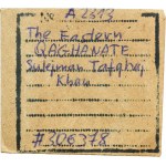 Karachanidzi, Sulejman Tafghai Khan, Dirham