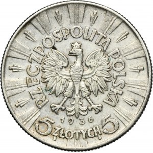 Piłsudski, 5 złotych 1936
