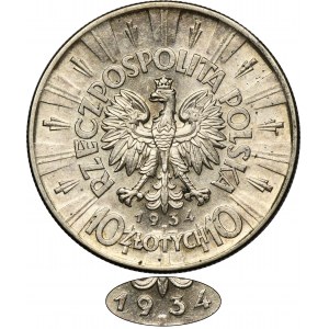 Piłsudski, 10 złotych 1934 - RZADSZE