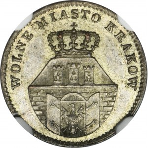 Ville libre de Cracovie, 5 groszy 1835 - NGC MS63