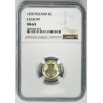 Ville libre de Cracovie, 5 groszy 1835 - NGC MS63
