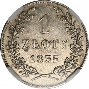 Free City of Krakau, 1 zloty 1835 - NGC AU55