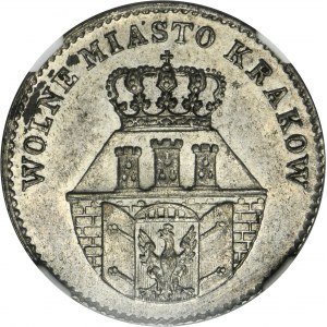 Free City of Krakau, 10 groszy 1835 - NGC AU58