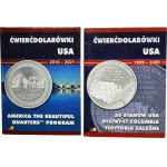 Ensemble, USA, Deux albums de quarts 1999-2021 (environ 112 pièces).