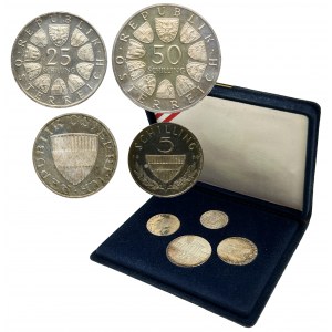 Set, Austria, II Republic, Schilling Wien 1968 (4 pcs.)