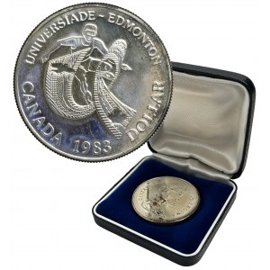 Canada, Elizabeth II, 1 Dollar Ottawa 1983 - World University Games, Edmonton