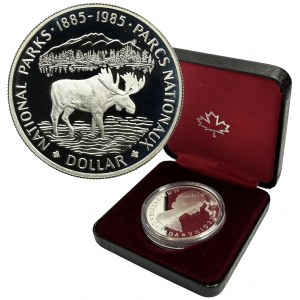Kanada, Alžbeta II, 1 dolár Ottawa 1985 - Národné parky
