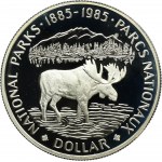 Kanada, Alžbeta II, 1 dolár Ottawa 1985 - Národné parky
