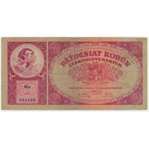 Czecholovakia, 50 Korun 1929