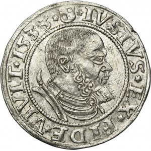 Duchy of Prussia, Albert Hohenzollern, Groschen Königsberg 1533 - PRVSS