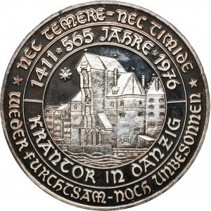 Medal 750 Years of the City of Danzig 1976 - crane