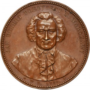 Medal Jan Dekert President of the City of Warsaw 1891