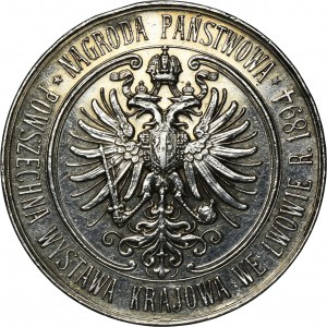 Galicia, Award Medal of the General National Exhibition in Lviv 1894 - RARE, SILVER
