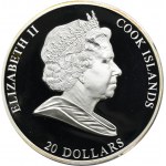 Cook Islands, Elizabeth II, 20 Dollars 2008 - The Birth of Venus