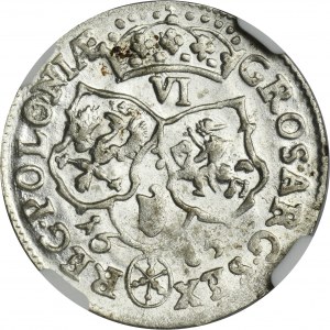 John III Sobieski, 6 Groschen Bromberg 1683 TLB - NGC MS61