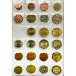Set, Europa, Three albums with Euro coins (ca. 304 pcs.)