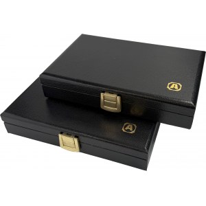 Elegant coin box by the Italian company Abafil Milano (2 pcs.)
