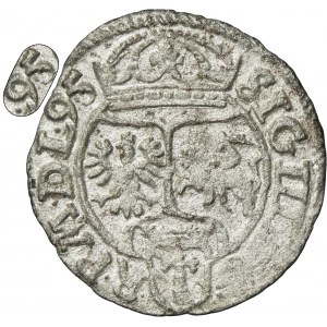 Sigismund III Vasa, Schilling Posen 1595 IF - RARE, hooks and star