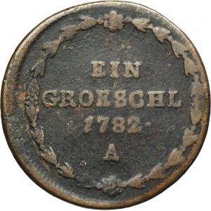 Silesia, Austrian partition, Joseph II, Gröschel Wien 1782 A - RARE