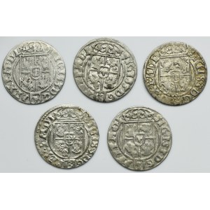 Set, Sigismund III Vasa, 3 Polker Bromberg 1620-1625 (5 pcs.)