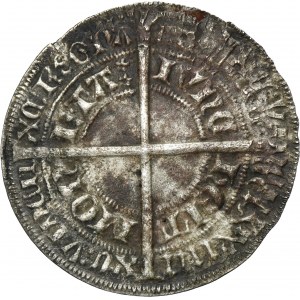 Allemagne, ville d'Aix-la-Chapelle, centime de Thuringe 1374 - TRÈS RARE