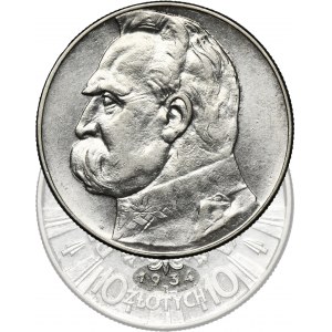 Piłsudski, 10 złotych 1934 - RZADSZE