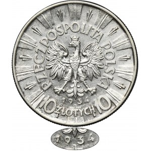 Piłsudski, 10 złotych 1934 - RZADSZE