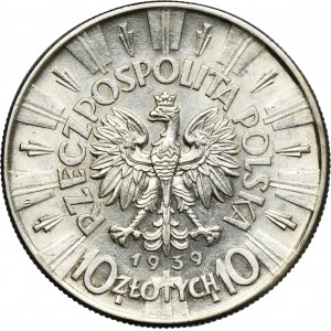 Piłsudski, 10 złotych 1939