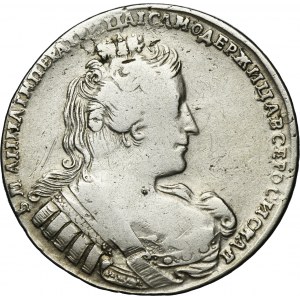 Russia, Anna, Rouble Moscow 1733