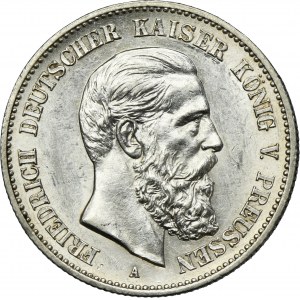 Germany, Kingdom of Prussia, Friedrich III, 2 Mark Berlin 1888 A