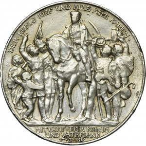 Germany, Kingdom of Prussia, Wilhelm II, 3 Mark Berlin 1913 A